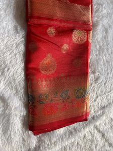 Red zari Silk Saree❤️