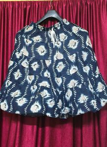 Bohemian Print Tiered Midi Skirt(S)