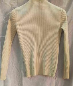 Ribbed Mock Neck Sweater