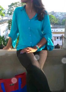 Women's Shrug With Full Sleeves Shirt Combo