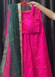 Vibrant Pink Lehenga Choli Set