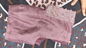 Sparkling Lavender Saree with Embellishments