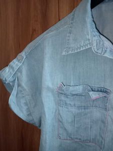 Cute Cropped Denim Top (Size 9-10Y / Fi