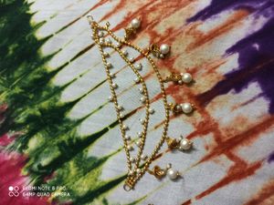 Bahubali Ear Ring Joint With Beads Design