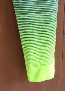 Shaded Grey And Neon Active Wear