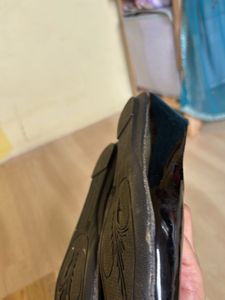 Shiny Black Ballerina Flats