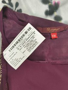 Purple Georgette Kurta Set With Dupatta