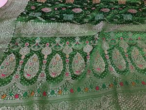 Elegant Green Silk Saree