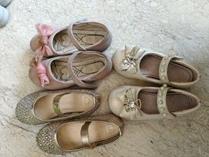 Girls Sparkly & Pearl Embellished Shoes