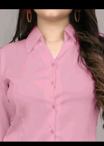 Stylish Pink Button-Up Shirt