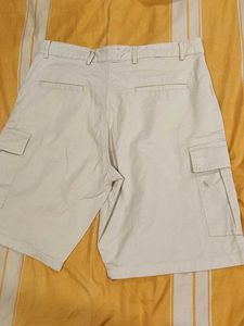 Men's Beige Cargo Shorts