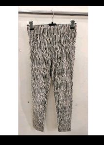 Tiger Print Jeans For Girls Length 38