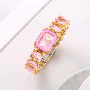SWAROVSKI CRYSTAL DIAMOND STUDDED LADIES WATCH AT