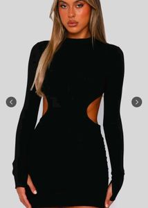 Black Cutout Mini Dress