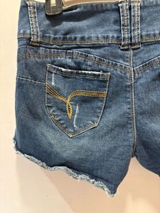 Distressed Denim Shorts