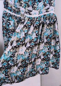 Floral Print Kurta with Lace Trim