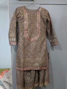 Embellished Kurta Set with Dupatta