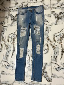 Blue Ripped Denim (Girls)