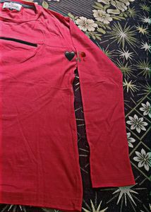 Men's Red Casual T-Shirt