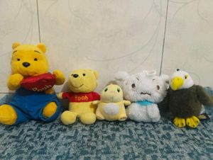 Set of 5 Plush Toys