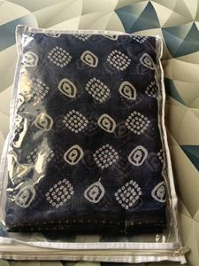 Beautiful Navy Blue Printed Saree