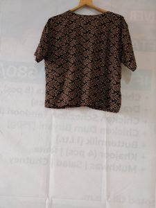 Black Printed Kurta (Women)
