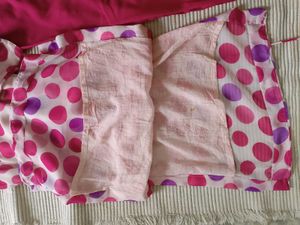 Pink Polka Dot Kurta with Pants
