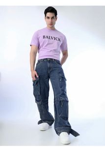 cargo baggy multi pocket jeans