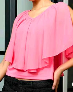Elegant Pink Layered Top