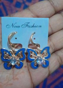 Blue Butterfly Earrings