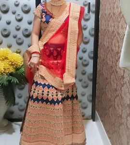 Blue Bridal Lehnga