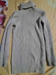 Cozy Ribbed Turtleneck Sweater for kids