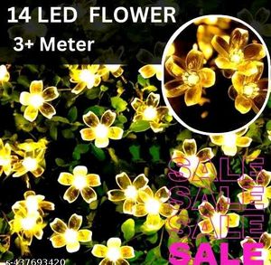 14 LED 3 Meter Warm White Silicone Blossom Flower