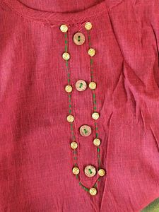Women Maroon Kurti