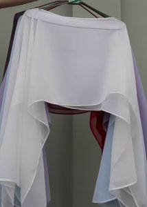 y2k Sheer white cape