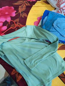 Stylish And Beutiful Green Top