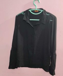 Chic Black Sheer shirt
