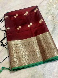 Soft Silk Allover Booti Saree
