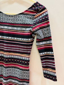 Patterned Bodycon Dress