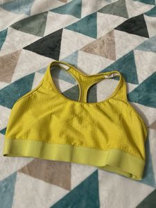H&amp;M sports Bright Yellow Athletic  Bra