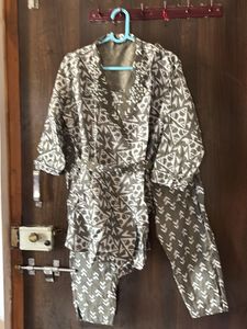 Embellished Printed Kurta Set