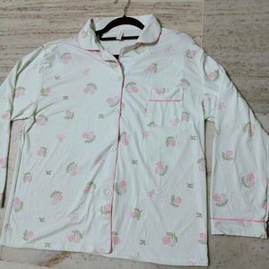 Korean Cute Floral Pajama Top