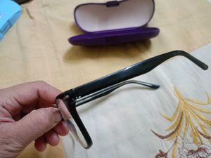 Stylish Black Eyeglasses with Case
