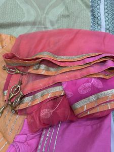 Orange Kurta Set with Dupatta