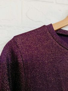 Sparkly Purple Long Sleeve Top