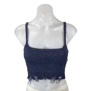 I. Sparkly Knit Crop Top