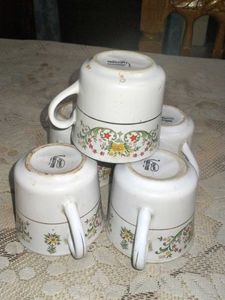 Ceramic Tea Cups - Set of 5