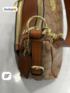 Coach Signature Monogram Shoulder Bag