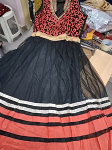 New 40 Sz Anarkali With Dupatta