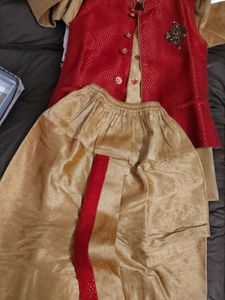 Premium Boys Ethnic kurta Dothi jacket Set(3pc)